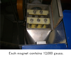 Each magnet contains 12,000 gauss.